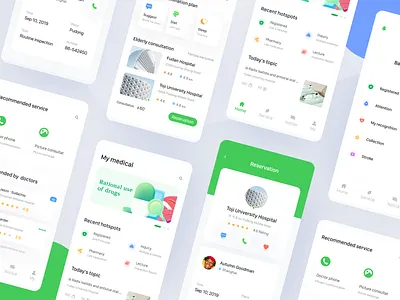 Personal medical application app clean design simple ui ux