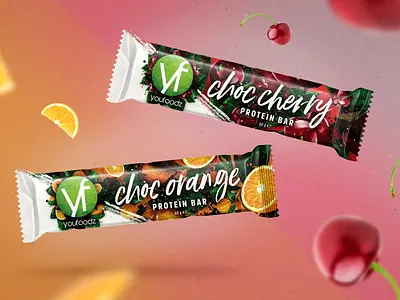 Youfoodz Protein Bar Packaging branding design packaging typography