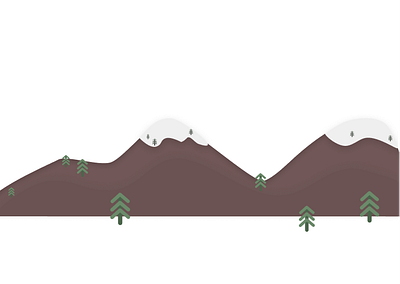 Mountain Illustration branding illustration mobile mountain nature product design webdesign
