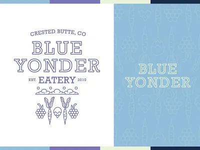 Blue Yonder Eatery - Logo branding design food icon identity illustration logo modern pattern restaurant vector