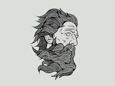 By the Beard of Zeus! branding design illustration illustrator ipad logo logo design sketch vector vector illustration