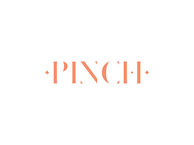 Pinch design logo typography