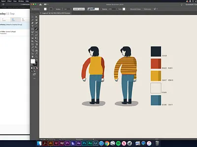 Sweater Weather cartoon character character illustration flat illustration illustration vector