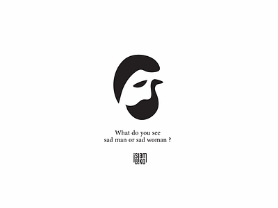 What do you see sad man or sad woman??