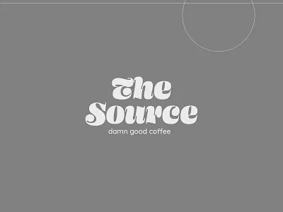 The Source - Damn good coffee logo adobeillustrator brand design brand identity branding coffee coffeeshop design logo logotype minimalism source typography