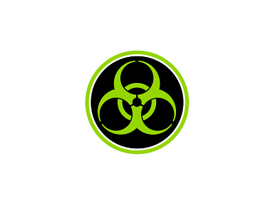 Biohazard Symbol Circle biohazard biohazard symbol biological hazard biological substance breaking signal character danger flicker flickering human health icon ionization mascot radiation retro sign symbol threat toxin warning