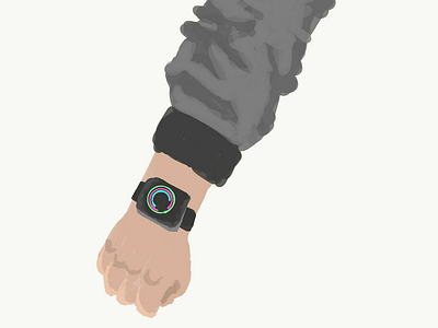 Adobe Draw Edition - Apple apple apple watch art design graphicdesign grey illustration illustrations illustrator sketch