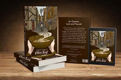 Story Book Cover Design - Oliver Twist adobe photoshop design digital art digital paint