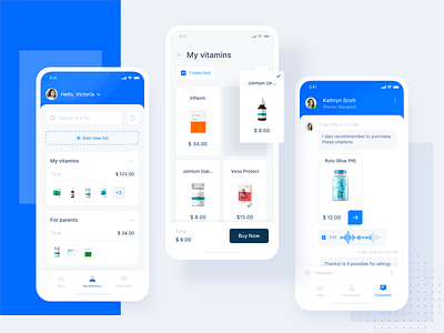 Pharmacy services Mobile clean design ecommerce health healthcare medecine meds minimal mobile pharmacy product product design ugem ui ux vitamins