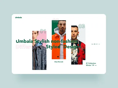 umbala shop art collection design fashion home layout light look modern shop stylish typography ui web
