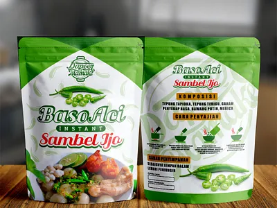 Baso Aci Sambel Ijo Project packaging design