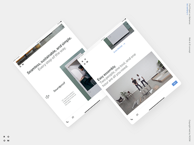 ROOM business concept desktop interface page typography ui ux web webdesign