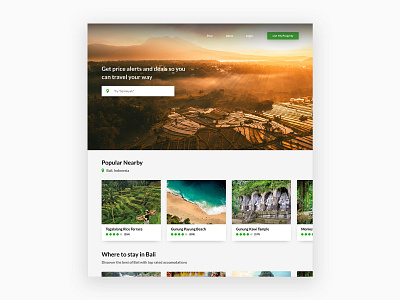 Simple Travel Website minimal mobileui simple travel travel website ui