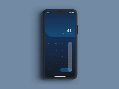 Calculator Layout - Daily Ui 004 app design designs interface mobile ui screen design ui uidaily uidesign user interface ux websites