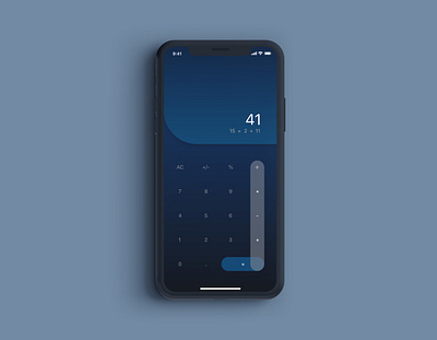 Calculator Layout - Daily Ui 004 app design designs interface mobile ui screen design ui uidaily uidesign user interface ux websites