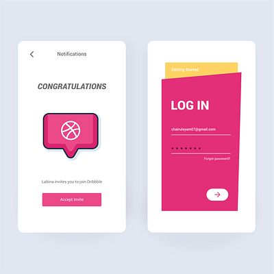 Hello Dribbble login login design login screen ui ui ux ui design uidesign uiux user interface