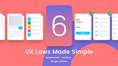 6 UX Laws Made Simple adobexd download freebie uxdesign