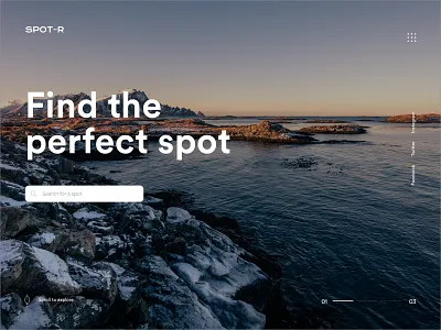 Spot-r branding contrast design landing page photo photo book street art typography urban visual