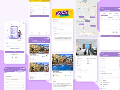 Hotel App app app design design flat illustration mobile app mobile app design mobile design mobile ui ui ui ux ui design ux web