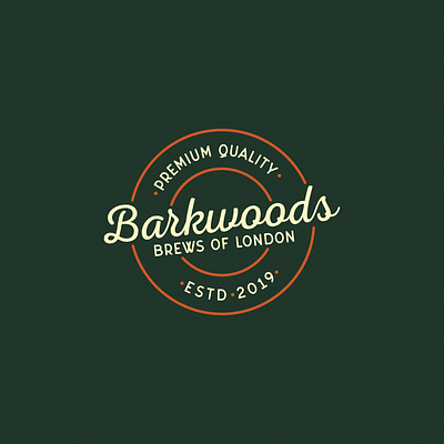 Barkwoods Vintage Type adobe branding design graphic design graphic design logo graphicdesign illustration illustrator logo logo design logodesign logodesigns logoinspiration retro vector vintage vintage badge vintage logo