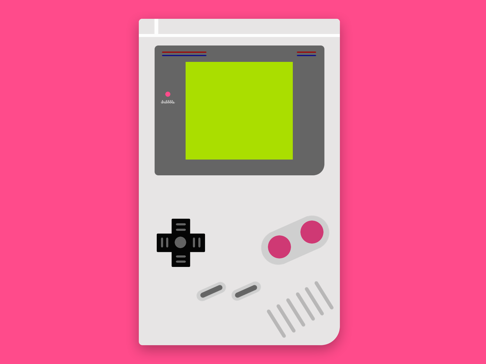 Hello Dribbble! 8bit dribbleinvite firstshot game boy gameboy gaming gif graphicdesign hello dribbble illustraion logo motion design nintendo retro design sketch ui uidesign uiux visual visualdesign