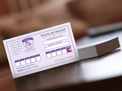 Loyalty card design branding card design flyer design loyalty card print purple spanish violet