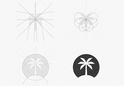 Palm Tree | Grid Structure brand design graphic design grid structure logo logo designer logodesign logogrid logoinspirations logolearn logomark logotype logowork negative space logo palmtree