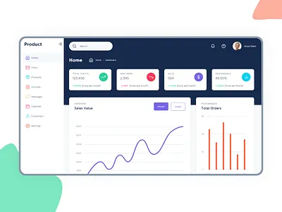 Free Dashboard UI Kit for download design interaction ui ux web