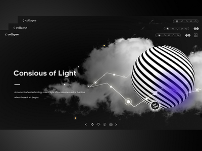 Company page 2019 abstract black and gold black and white black art dark art gold lines menu menu dark art navigation planets purple solar system space start ui design ux design violet violet and black