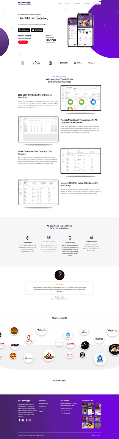 Ebenezer Ndukwe - ThankUCash Web Development connected analytics connected analytics fintech ict technology thankucash thankucash