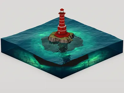 Farol 3d c4d c4dart cinema4d digital art illustration maxon physical render render