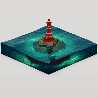 Farol 3d c4d c4dart cinema4d digital art illustration maxon physical render render