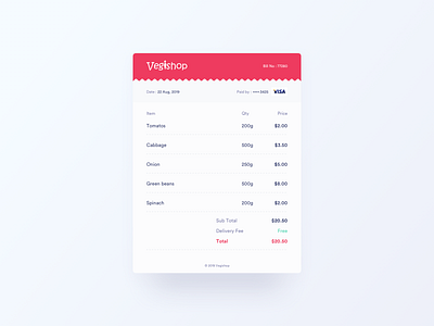 Daily UI Challenge #046 - Invoice daily ui challange invoice ui ux