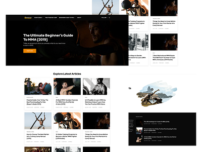 Instructor On Demand Landing Page affiliate amazon black blog branding branding design grid landing page landing page concept landing page design logo martial arts mma sport ui ux