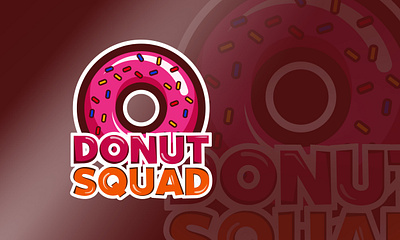 Donut Squad cute design desserts donut illustration logo squad sweets