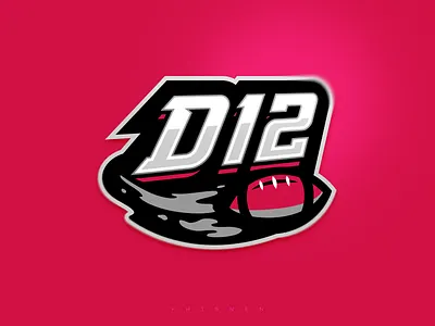 D12 fantasy football football icon logo sport logo sports logo vector