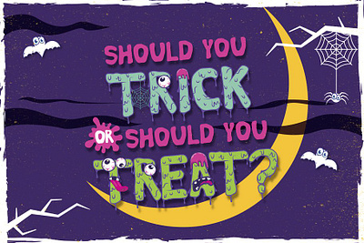 Trick Or Treat design dribbble font halloween horror logo new popular type typeface typography