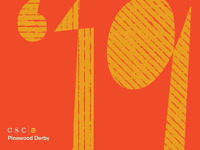CSCA Pinewood Derby 2019 brand design brand identity branding event branding events mid century pinewood pinewood derby