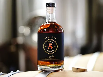 Spirit No. 5 branding branding and identity design firehouse gold foil label design liquor logo mark package design packagedesign packaging typography vintage whisky