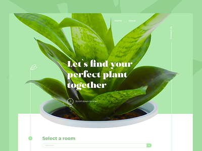 Landing page design branding design green landingpage typography uidesign web webdesign