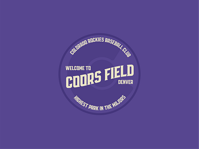 Coors Field baseball colorado coors denver digital art dribble field mlb rockies