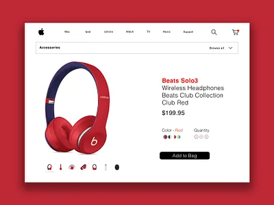 Beats by Dre aplestore applestore beats by dre behance desgn dribbble invite dribble like solo3 ui ux web