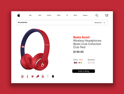 Beats by Dre aplestore applestore beats by dre behance desgn dribbble invite dribble like solo3 ui ux web