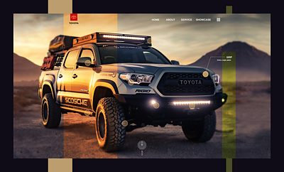 Toyota Car website concept bootstrap 4 car car sell car shop car showcase car web design car web design concept clean and modern ui design creative design product page product sell toyota toyota prado toyota scorpio toyota web design concept ui website