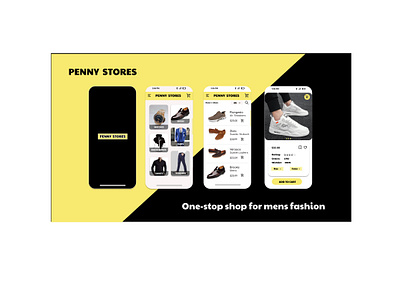 Penny stores app design figma ui