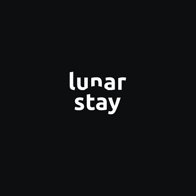 Lunar Stay - Logo black white brand design branding graphicdesign icon logo lunar minimal moon moonlight space stay universe vector vector illustrator