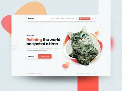 Pet Shop and Veterinary Template animal care branding cat colorful design dog landing landing page pet care pet center service app service design shop typography ui ux veterinary web website