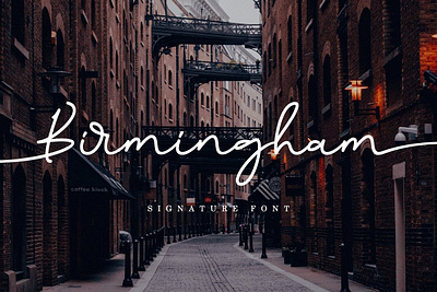 Birmingham Signature Script Font Free Demo calligraphy font fonts free font freebie freebies lettering script font script fonts signature font signature fonts