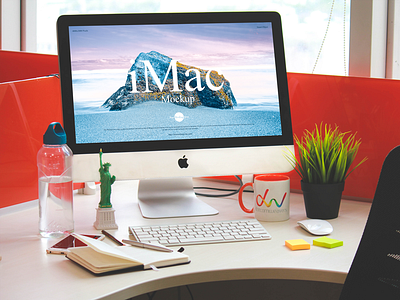 Free Designer Workstation iMac Mockup branding download font free free mockup freebie mock up mockup mockup free mockup psd mockups psd template ui ux web website website mockup