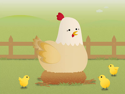 hen animation after effects animal illustration animation character animation children illustration design illustration vector